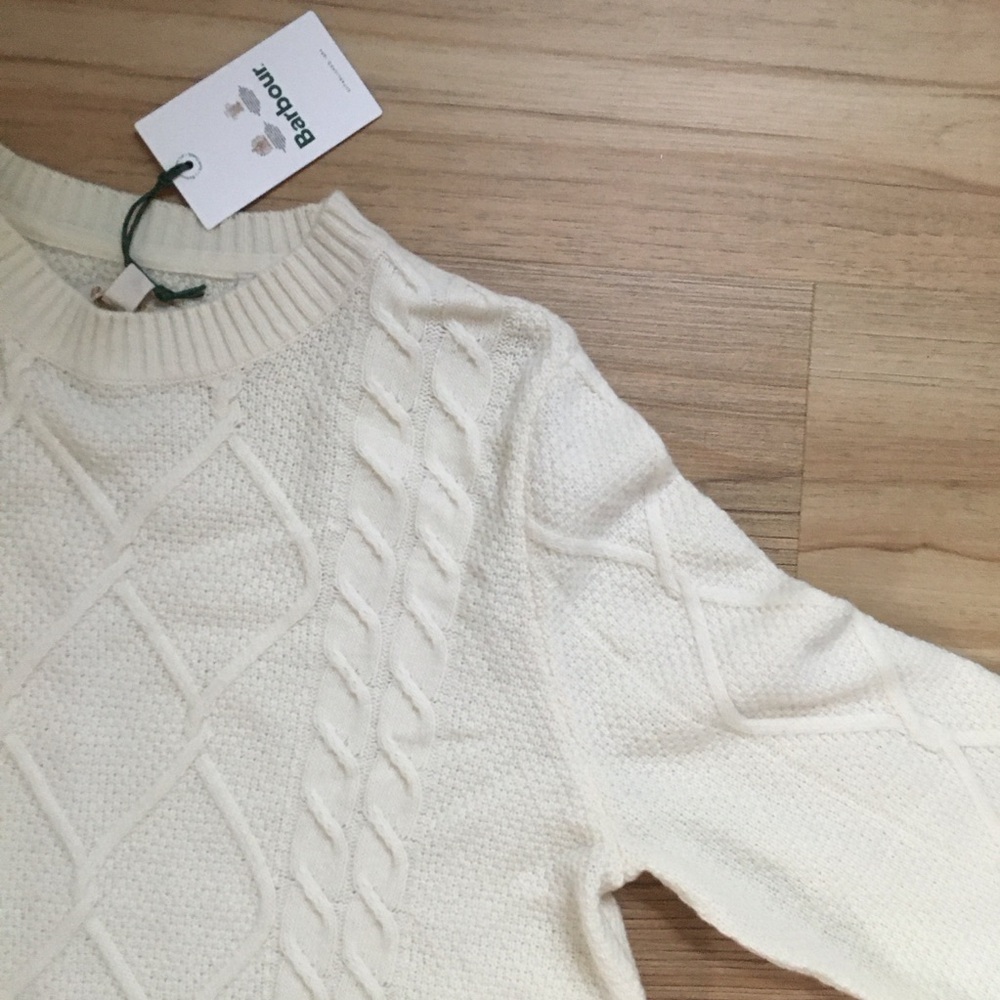 NWT Barbour Burne Long Sleeve Wool Blend Sweater Knit Dress - Picture 8 of 16